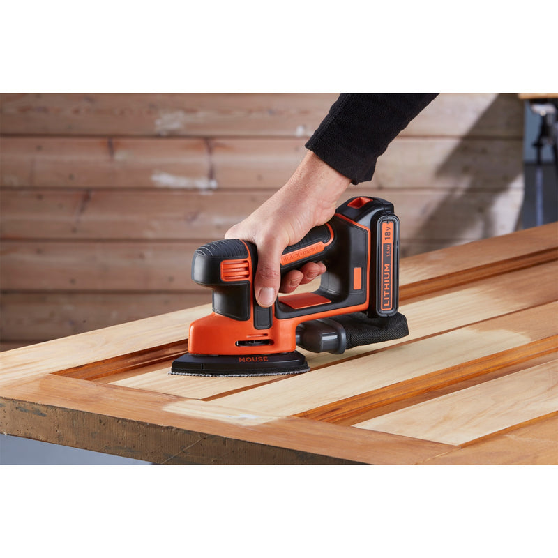 Load image into Gallery viewer, Black+decker mouse detail accu deltaschuurmachine bdcds18 (zwart oranje, accu en oplader inbegrepen)
