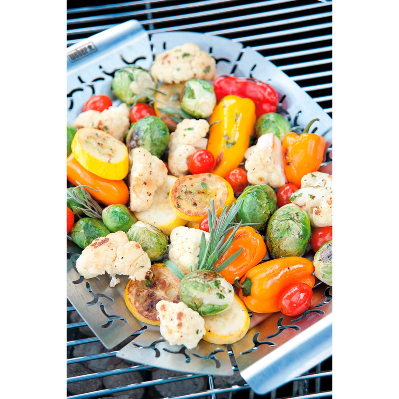 Load image into Gallery viewer, Weber premium grillkorf groentekorf (roestvrij staal)
