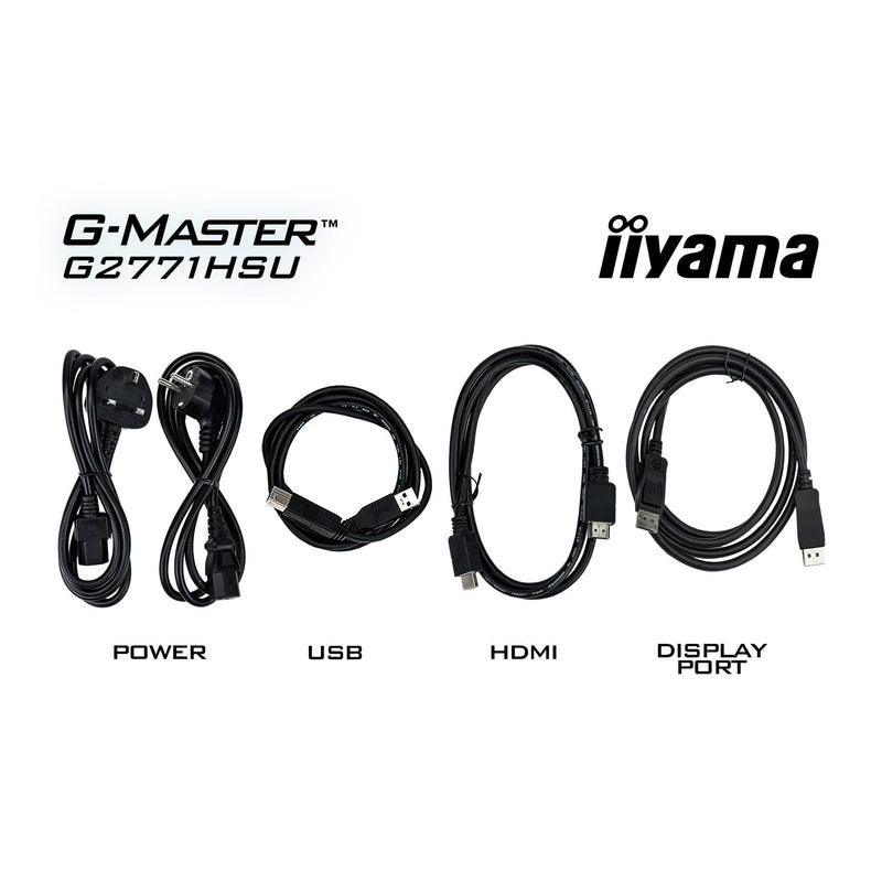 Load image into Gallery viewer, Iiyama g-master red eagle g2771hsu-b1 27 gaming monitor (zwart, 2x hdmi, displayport, usb-a, usb-c, 240 hz)
