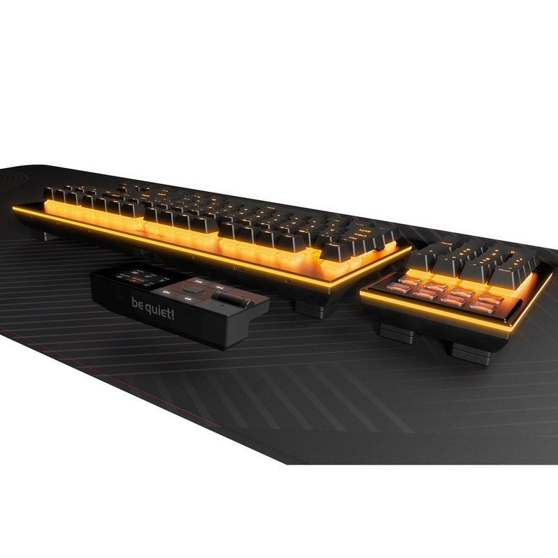 Load image into Gallery viewer, Be quiet! dark mount silent tactile rgb mechanisch gaming toetsenbord (zwart, us lay-out (qwerty), silent tactile, 100%, argb, pbt double-shot keycaps, media dock)
