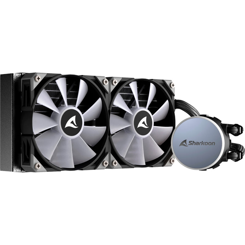 Load image into Gallery viewer, Sharkoon s70 rgb waterkoeling (zwart, 4-pins pwm fan-connector)
