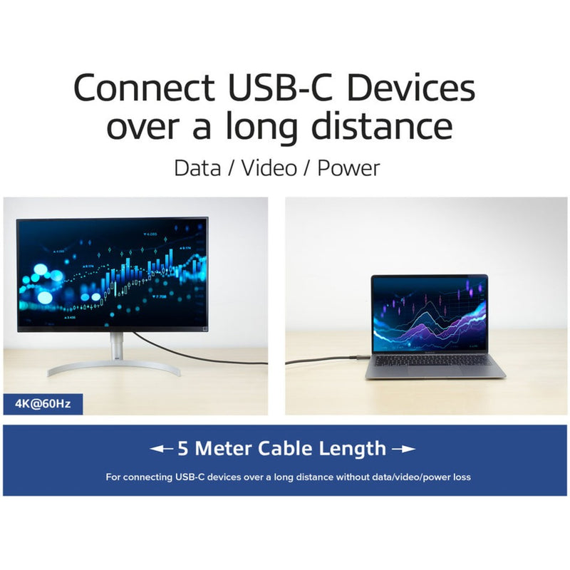 Load image into Gallery viewer, Act connectivity usb-c 3.2 gen2 active optical cable (aoc) aansluitkabel (grijs zwart, 5 meter)

