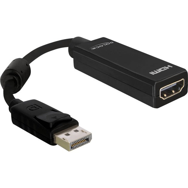 Load image into Gallery viewer, Delock displayport naar hdmi adapter (zwart, 0,125 meter, passief)
