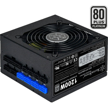 Silverstone sst-st1200-pts modulaire 1200 watt voeding (zwart, 8x pcie)