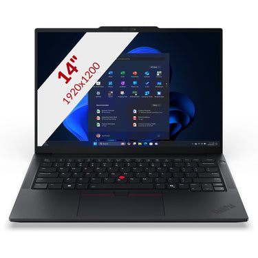Lenovo thinkpad e14 gen 7 (21sx002hmh) 14 laptop (zwart | ultra 5 225u | intel graphics | 16 gb | 512 gb ssd)