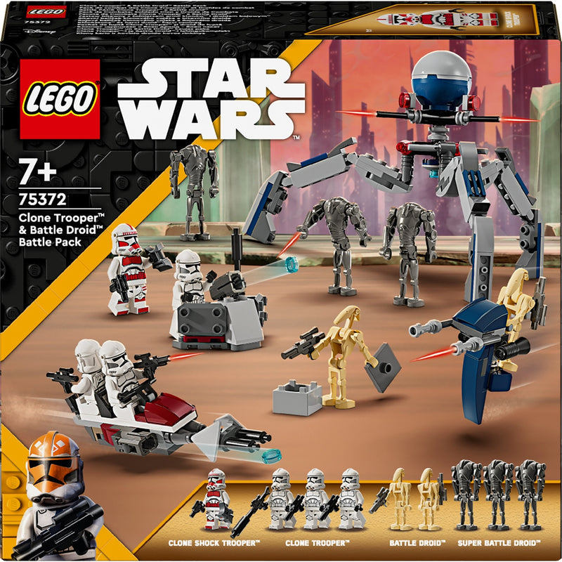 Load image into Gallery viewer, Lego star wars 75372 clone trooper en battle droid battle pack
