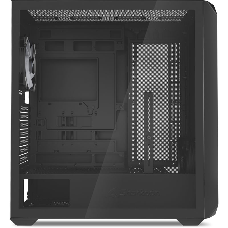 Load image into Gallery viewer, Sharkoon ak2 rgb midi tower behuizing (zwart | 2x usb-a | 1x usb-c | rgb | tempered glass)
