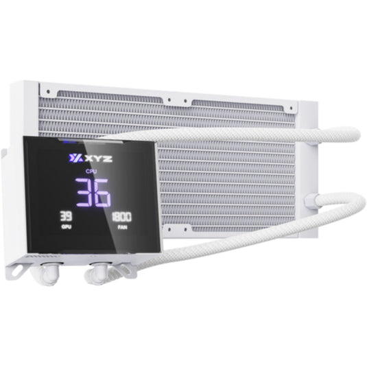 Xyz pc gear hydrotemp aio 240 waterkoeling (wit, argb, pwm)