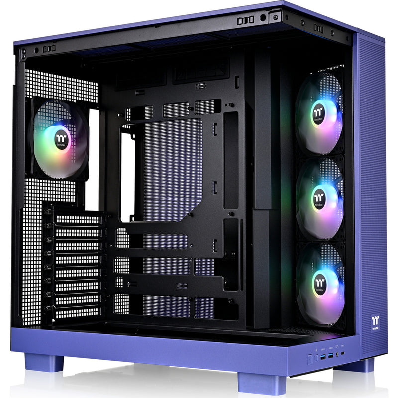 Load image into Gallery viewer, Thermaltake view 380 xl tg argb future dusk midi tower behuizing (paars | 2x usb-a | 1x usb-c | rgb | window)
