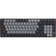 Cherry kw 550 mx lp mechanisch toetsenbord (zwart, us lay-out (qwerty), mx low profile 2.0 ivory, 96%, white leds, pbt keycaps)