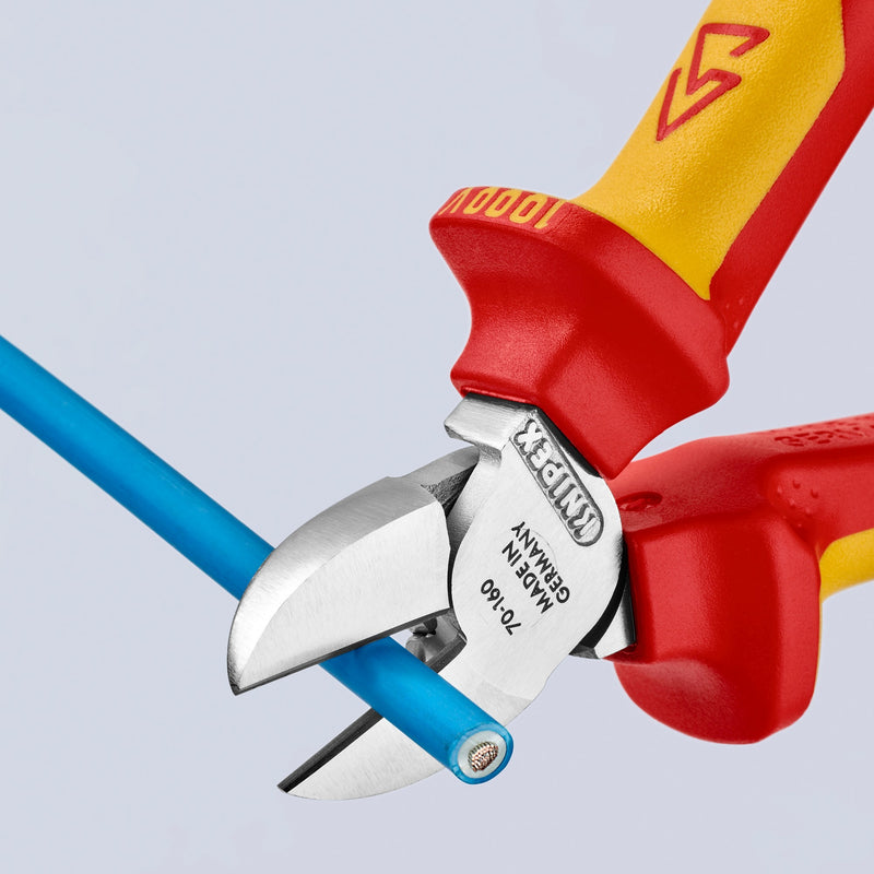 Load image into Gallery viewer, Knipex zijsnijtang vde 70 06 160 kniptang (rood geel, vde-getest)
