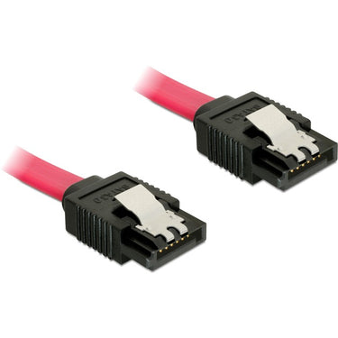 Delock sata kabel (rood, 0,2 meter, 6 gb s)