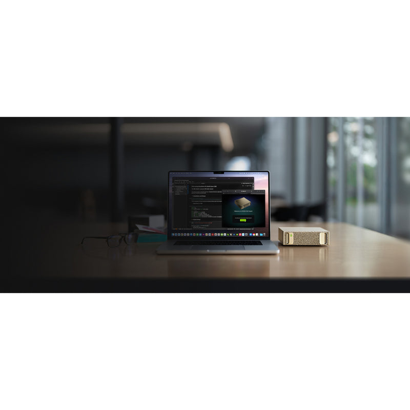 Afbeelding laden in galerijviewer, Nvidia® dgx spark founders edition pc-systeem (goud | nvidia grace | nvidia blackwell | 128 gb | 4 tb ssd)
