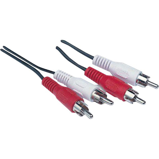 Goobay 2x tulp kabel (zwart, 10 meter, stereo)