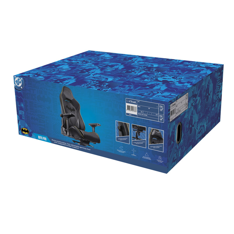 Load image into Gallery viewer, Trust gxt 721bm ruya pro batman gaming stoel (zwart geel)
