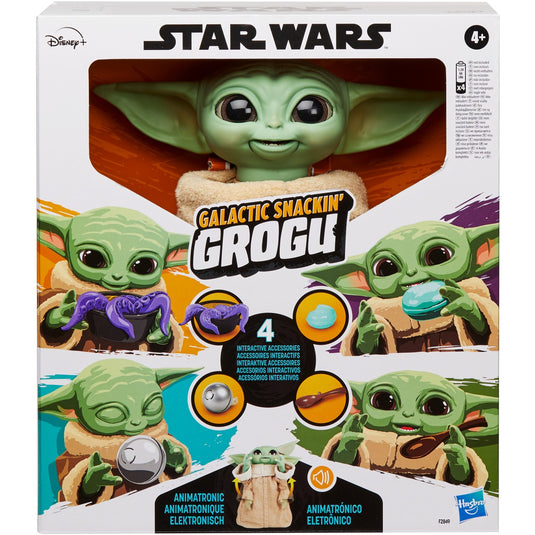 Hasbro star wars - galactic snackin’ grogu speelfiguur
