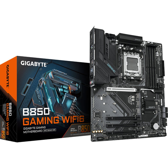 Gigabyte b850 gaming wifi6 socket am5 moederbord (zwart, raid, gb-lan, wi-fi 6, bt, sound, atx)