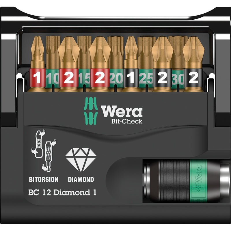 Load image into Gallery viewer, Wera bit-check 12 diamond 1 bitset (12-delig)
