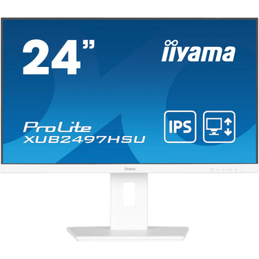 Iiyama prolite xub2497hsu-w2 23.8 monitor (wit, hdmi, displayport, 2x usb-a, usb-b)
