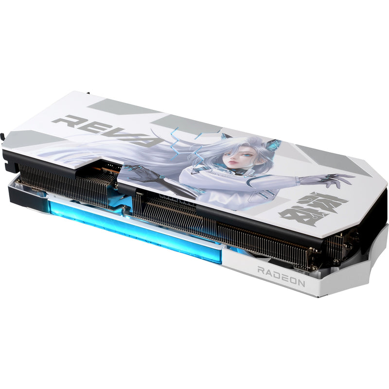 Load image into Gallery viewer, Powercolor radeon rx 9070 xt hellhound reva16gb limited edition grafische kaart (wit zwart, rdna4, gddr6, 3x displayport, 1x hdmi)
