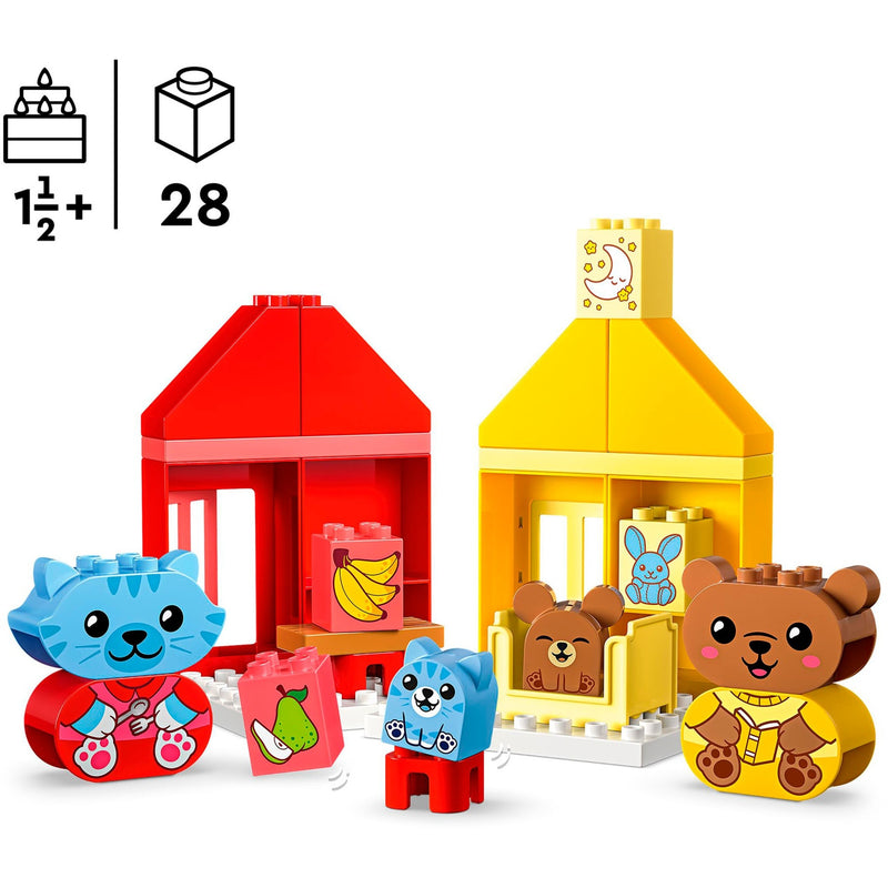 Load image into Gallery viewer, Lego duplo - dagelijkse gewoontes - eten en slapen constructiespeelgoed (10414)
