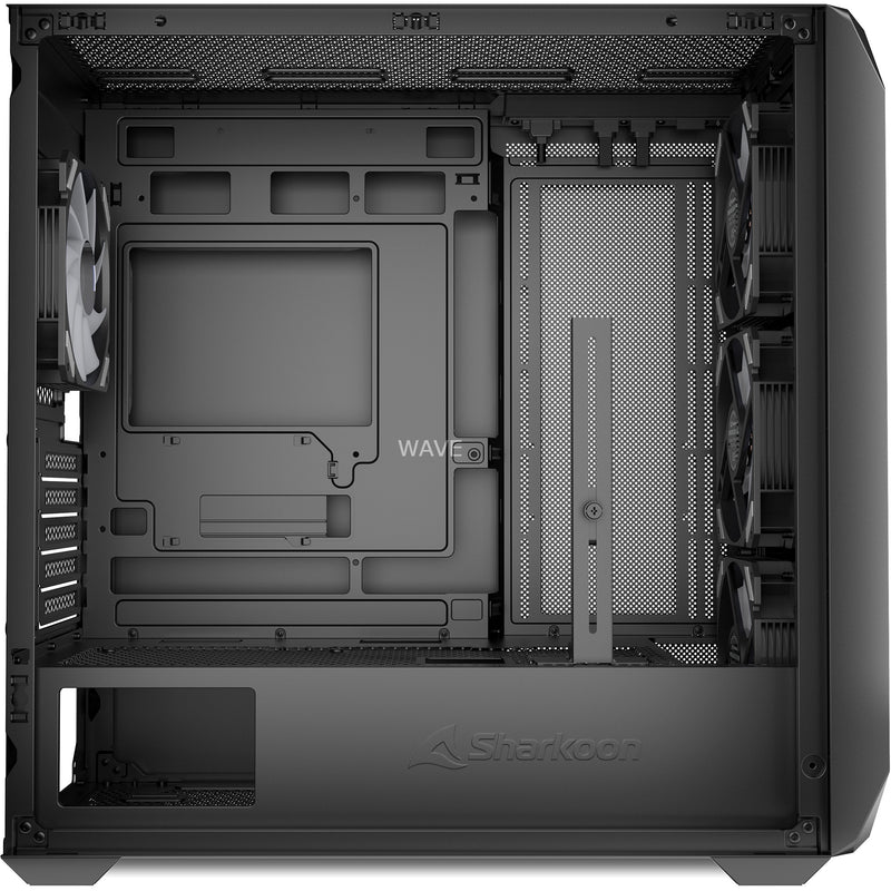 Load image into Gallery viewer, Sharkoon mk3 rgb mini tower behuizing (zwart | 2x usb-a | 1x usb-c | rgb | tempered glass)
