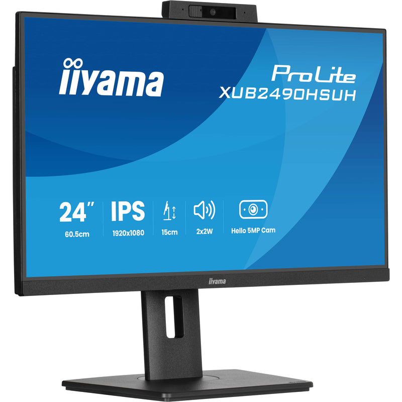 Load image into Gallery viewer, Iiyama prolite xub2490hsuh-b2 23.8 monitor (zwart, hdmi, displayport, 3x usb-a)
