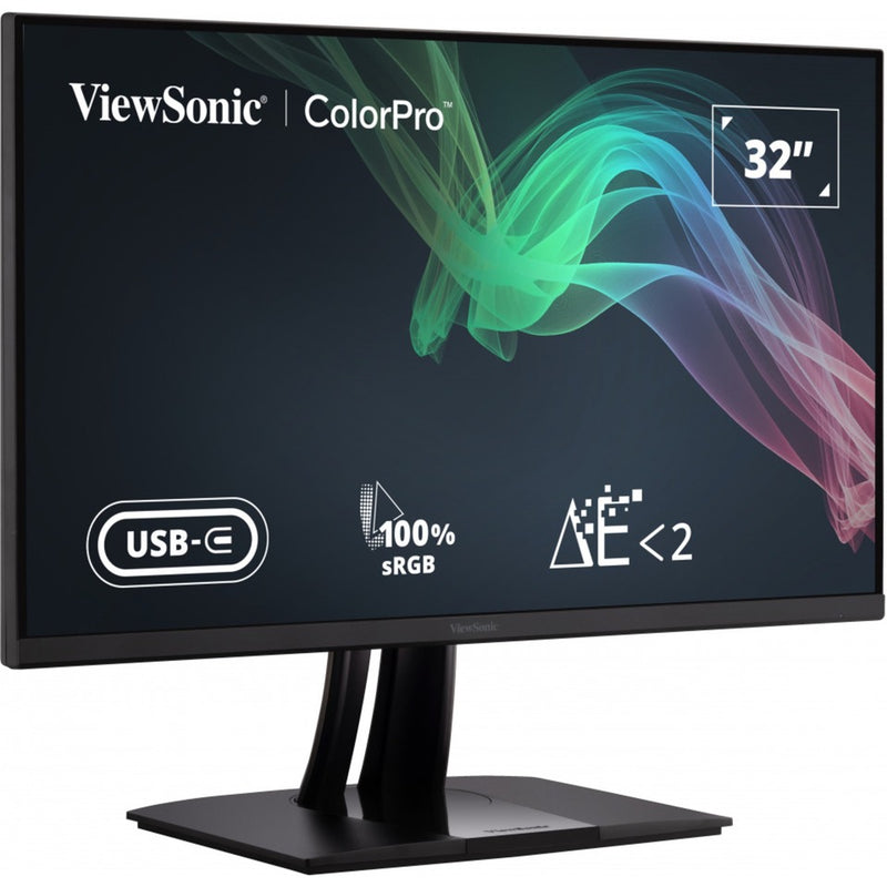 Load image into Gallery viewer, Viewsonic vp3256-4k 31.5 monitor (zwart (mat), 2x hdmi, 1x displayport, usb-a, usb-b, usb-c)
