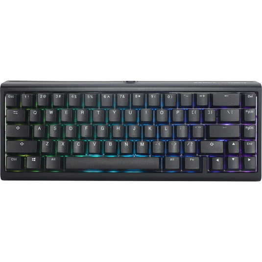 Ducky projectd tinker 65 met qmk via, toetsenbord (zwart wit, us lay-out, cherry mx brown, rgb led, double-shot pbt, hot-swappable, gasket mount, 65%)