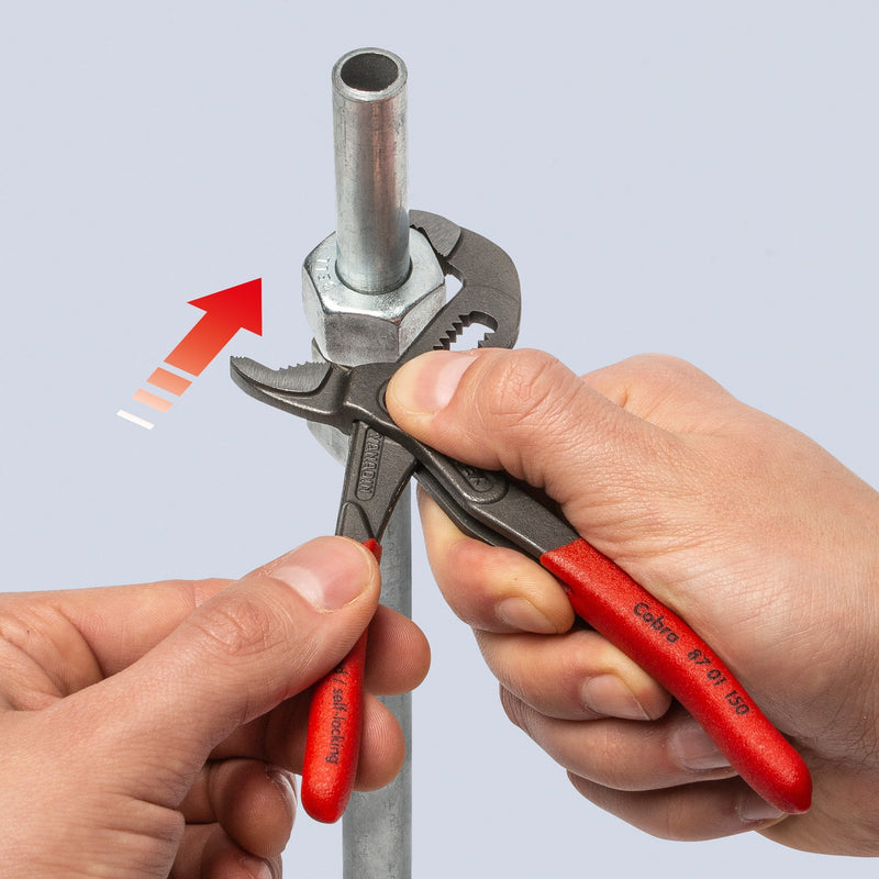 Load image into Gallery viewer, Knipex cobra waterpomptang 8701150 zweedse- waterpomp-tang (zwart rood, 150 mm)
