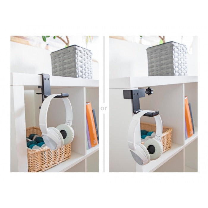 Load image into Gallery viewer, Delock verstelbare hoofdtelefoonhouder voor tafelmontage (zwart)
