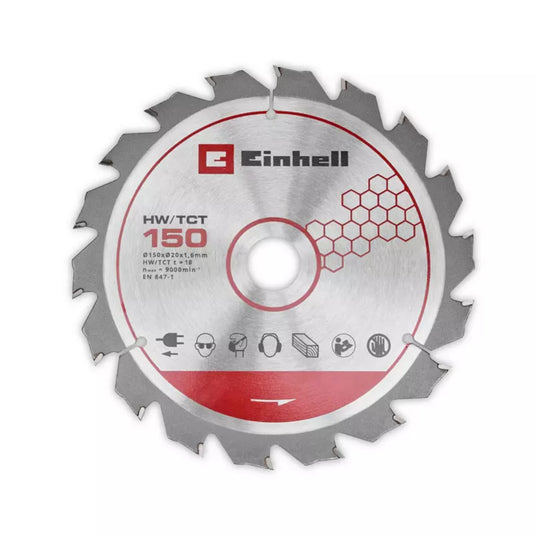Einhell accucirkelzaag te-cs 18 150-2 li - solo handcirkelzaag (rood zwart, power x-change, accu en oplader niet inbegrepen)