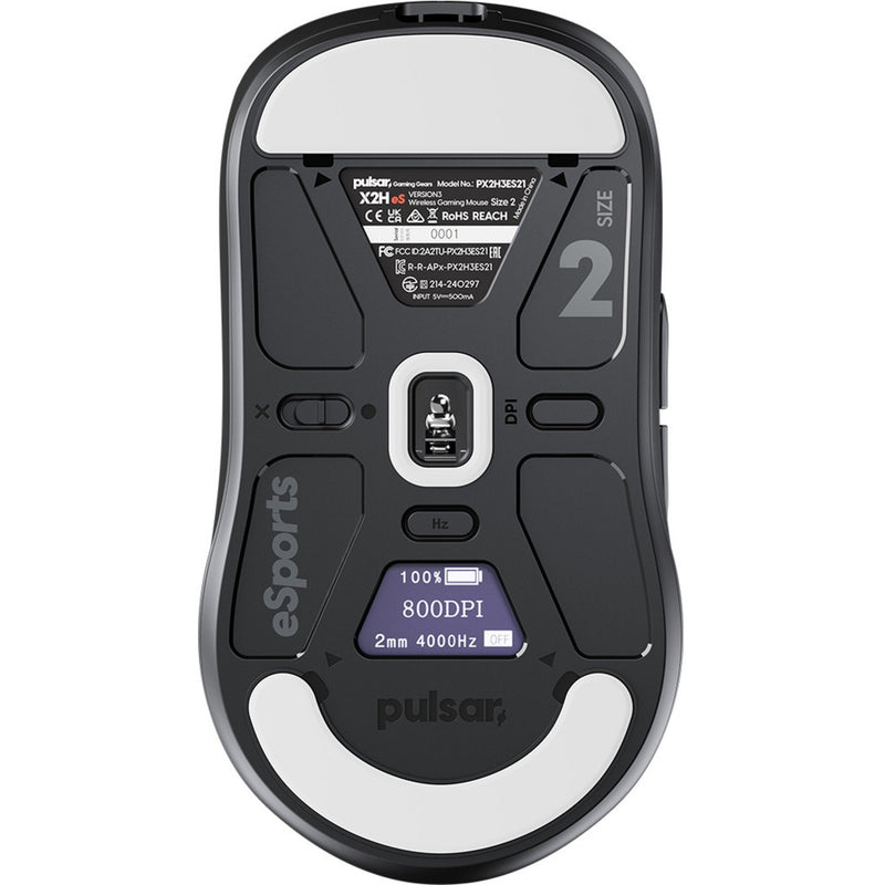 Load image into Gallery viewer, Pulsar x2h v3 es medium wireless gaming mouse (zwart, 32000 dpi, 8k)
