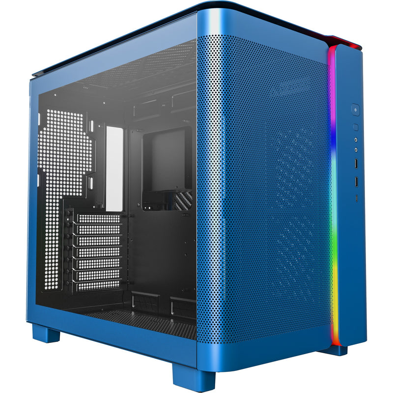 Load image into Gallery viewer, Montech king 95 midi tower behuizing (blauw | 2x usb-a | 1x usb-c | rgb | tempered glass)
