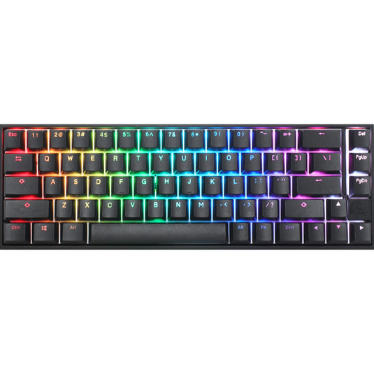 Ducky mecha pro sf rgb mechanisch toetsenbord (zwart, us lay-out (qwerty), cherry mx brown, 65%, rgb leds, pbt double-shot)