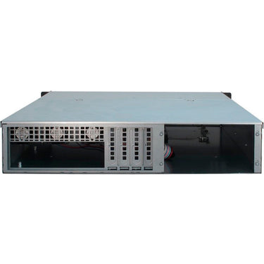 Inter-tech ipc 2u-2404l sata rack behuizing (zwart | 2x usb-a)