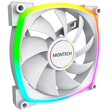 Montech ax140 fan pwm rgb case fan (wit, 140 x 140 x 25 mm)