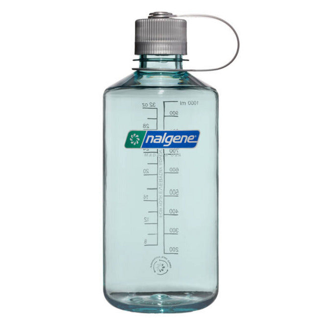 Load image into Gallery viewer, Nalgene narrow mouth sustain water bottle, 1 liter drinkfles (lichtblauw)
