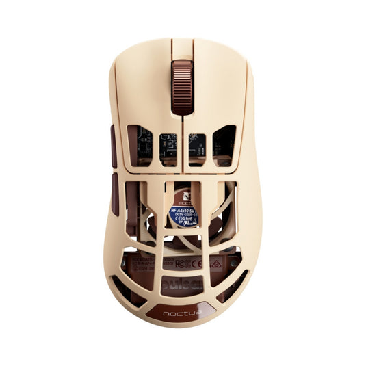 Pulsar feinmann f01 noctua edition gaming muis (beige, 42.000 dpi, 8k)