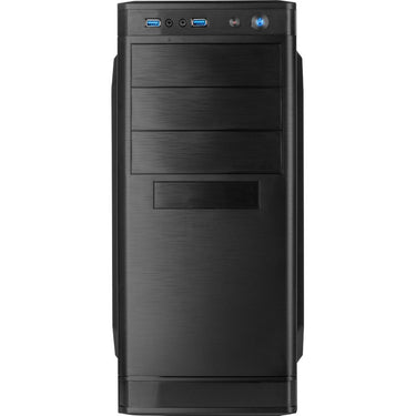 Inter-tech it- 5905 midi tower behuizing (zwart | 2x usb-a)
