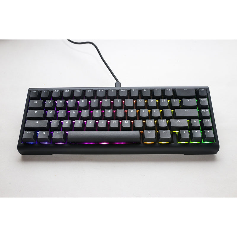 Load image into Gallery viewer, Ducky projectd tinker 65 met qmk via, toetsenbord (zwart wit, us lay-out, cherry mx blue, rgb led, double-shot pbt, hot-swappable, gasket mount, 65%)
