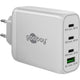 Goobay 100w gan usb-c pd multiport snellader (wit, 3x usb-c, 1x usb-a)