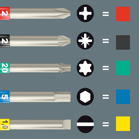 Wera kraftform kompakt 838 ra s imperial set 1 bitset (zwart groen, 14‑delig)