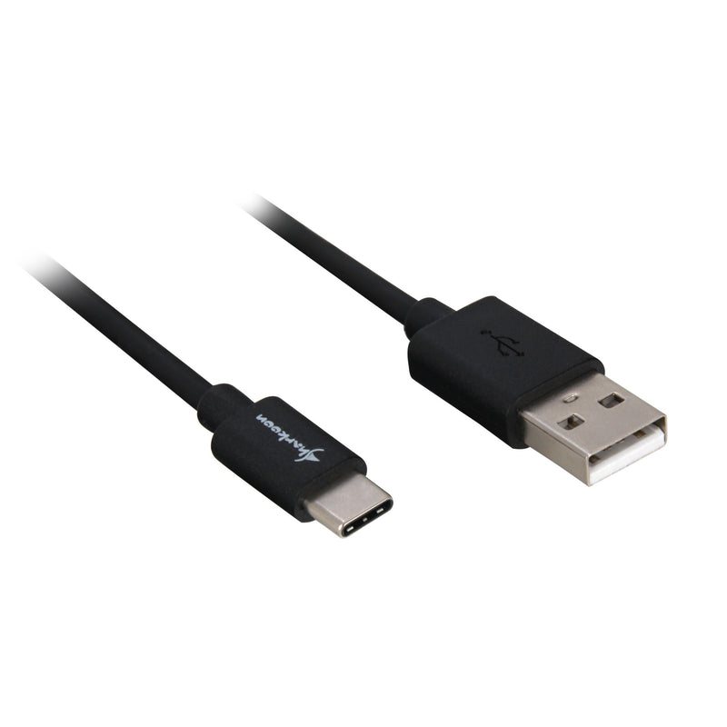 Load image into Gallery viewer, Sharkoon usb-a 2.0 - usb-c kabel (zwart, 0,5 meter )
