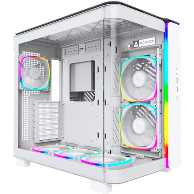 Load image into Gallery viewer, Montech king 95 pro midi tower behuizing (wit | 2x usb-a | 1x usb-c | rgb | tempered glass)
