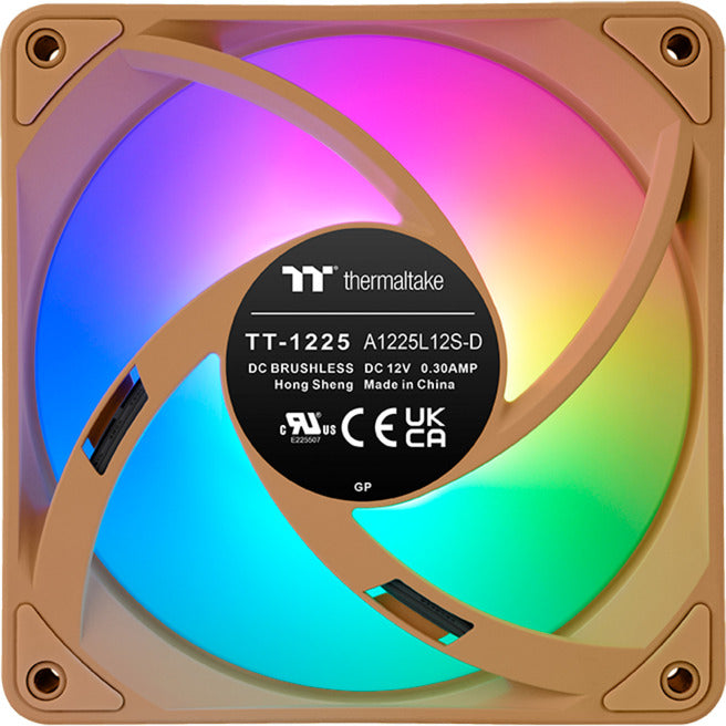 Load image into Gallery viewer, Thermaltake ct120 ex argb sync pc cooling fan gravel sand (3-fan pack) case fans (lichtbruin, 3 stuks, 120 x 120 x 25 mm, pwm)
