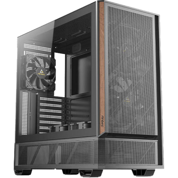 Load image into Gallery viewer, Antec p30 air midi tower behuizing (zwart houtkleur | 2x usb-a | 1x usb-c | tempered glass)
