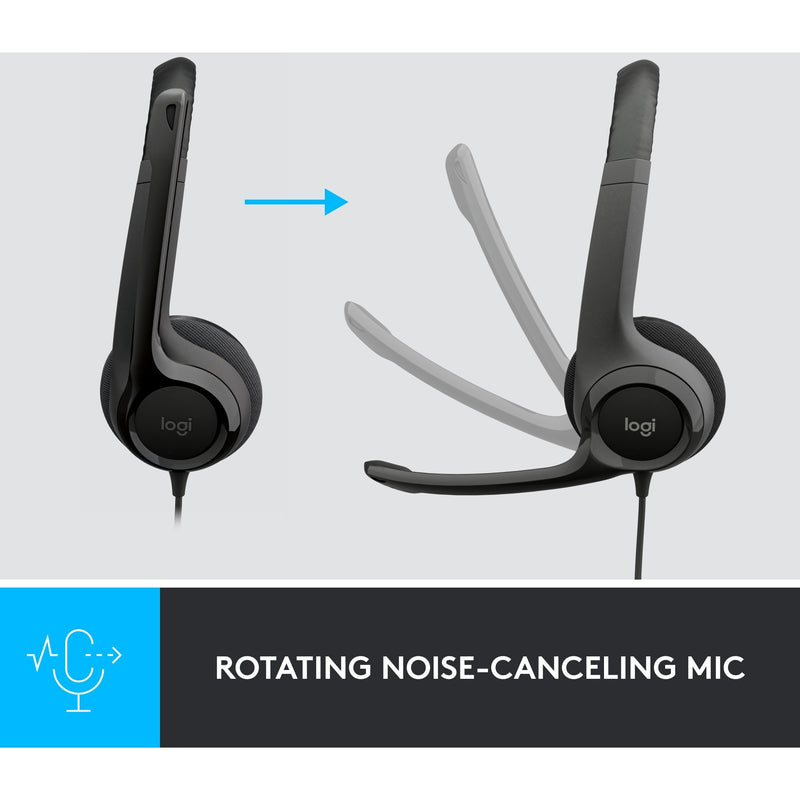 Load image into Gallery viewer, Logitech usb headset h390 on-ear (zwart, retail)
