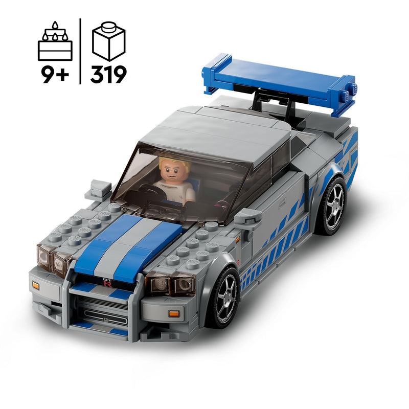 Load image into Gallery viewer, Lego speed champions 76917 2 fast 2 furious nissan skyline gt-r (r34)
