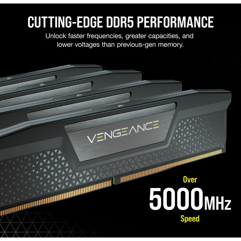 Load image into Gallery viewer, Corsair 32 gb ddr5-6000 kit werkgeheugen (zwart, cmk32gx5m2b6000c30, vengeance, xmp)
